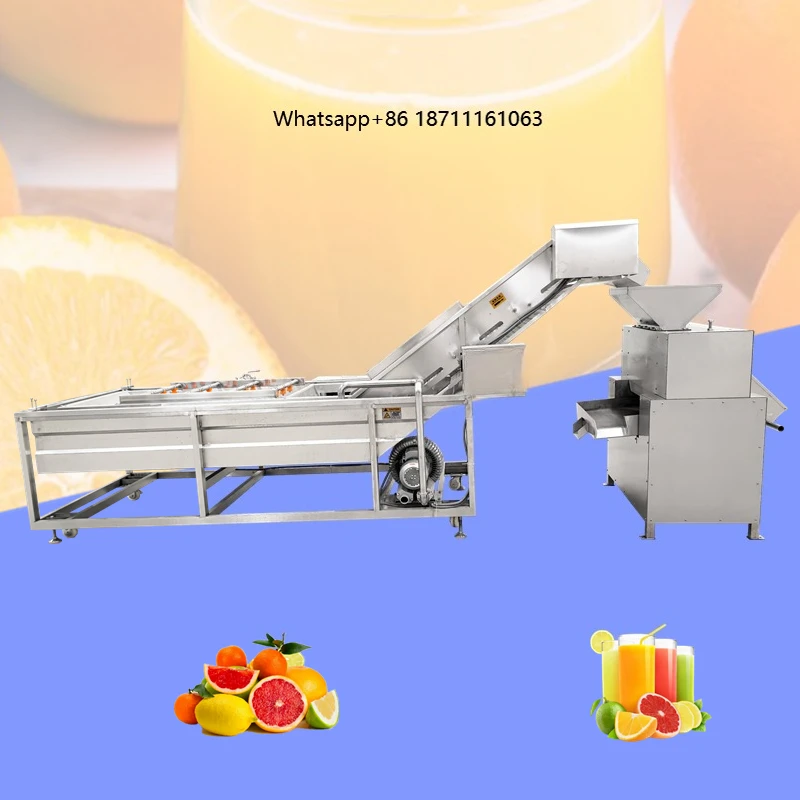 Roller-type Slow Cold-press Lemon Juice Extractor Squeezer Making Machine Fruit Lime Juicer Production Line Processing Machine