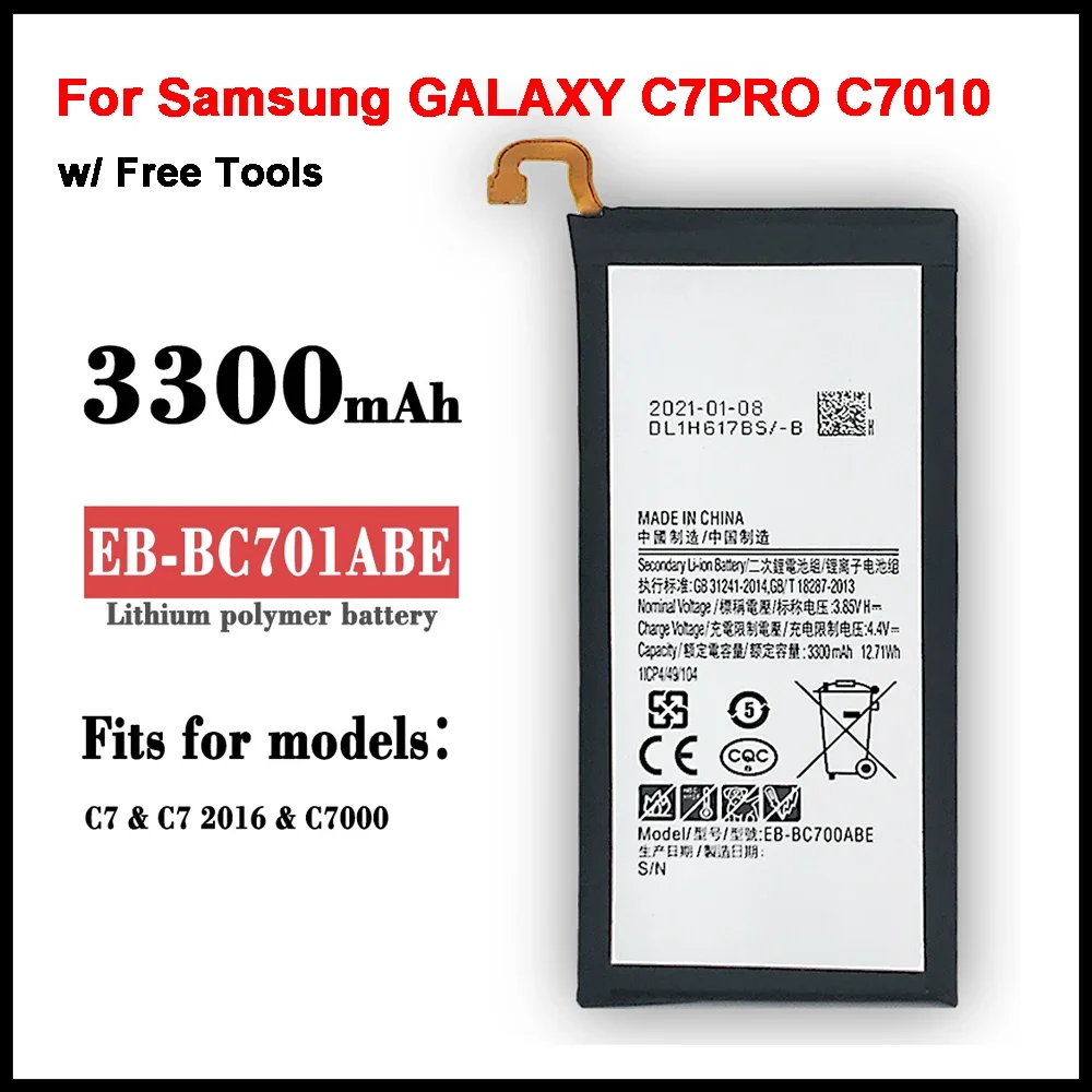 

EB-BC701ABE оригинальный сменный аккумулятор для телефона Samsung GALAXY C7PRO C7010, аккумулятор для мобильного телефона, EB-BC701ABE, 3300 мАч