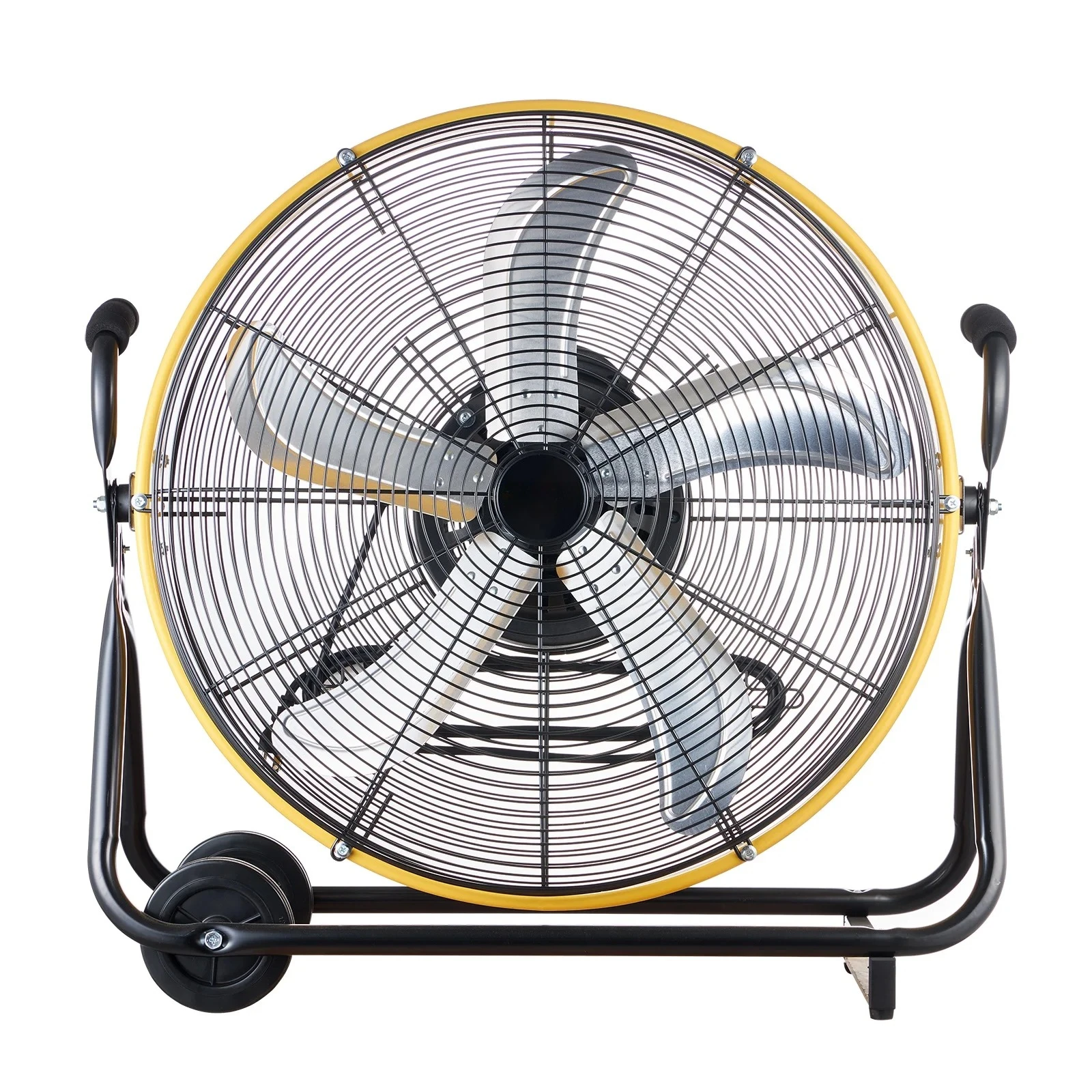 Safety Certified 24 Inch High-Speed Oscillating Floor Fan Durable Metal Construction 9-Foot Cord Powerful Motor for Workshop