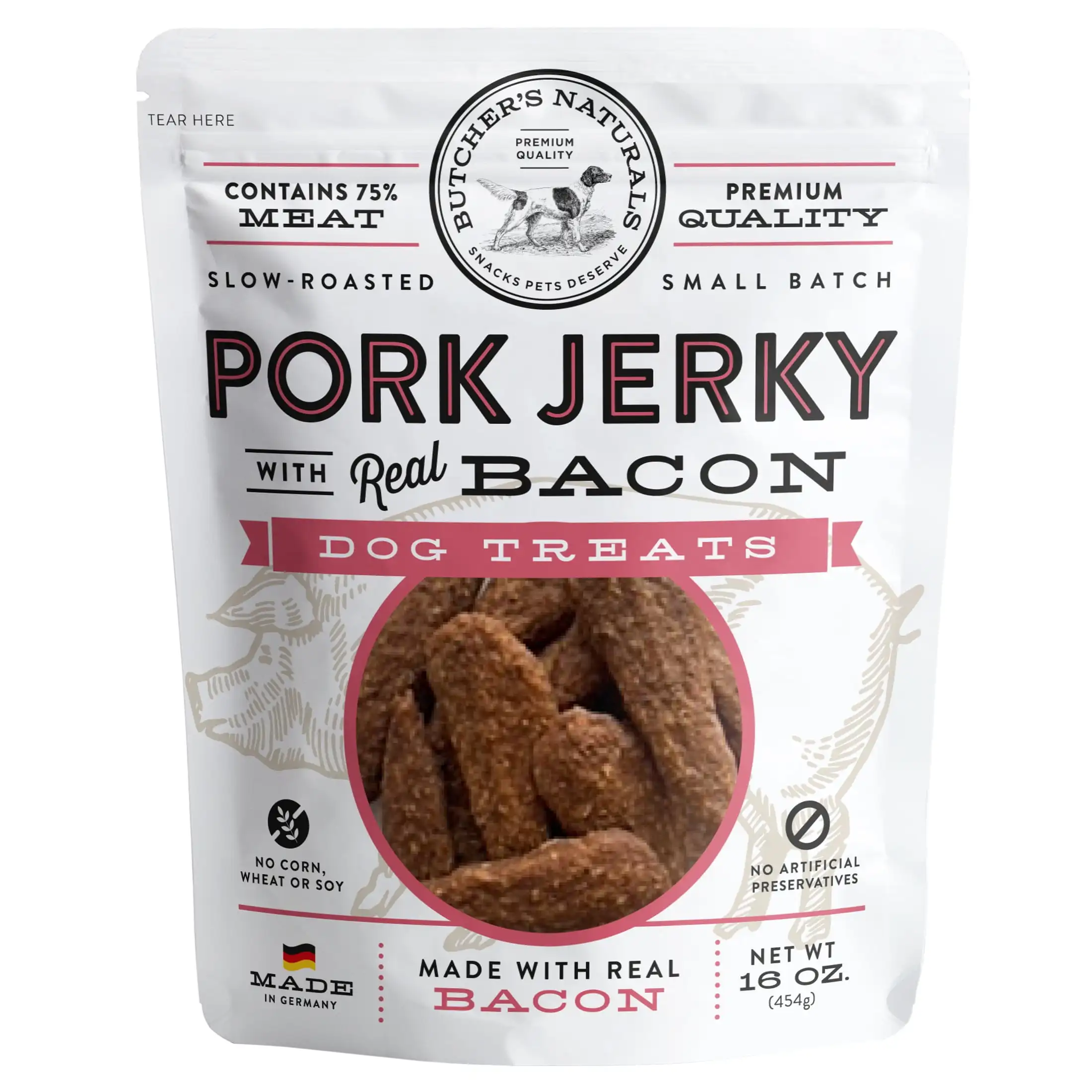 

Вяленые лакомства для собак Butcher’s Naturals Dry Pork & Bacon, 16 унций