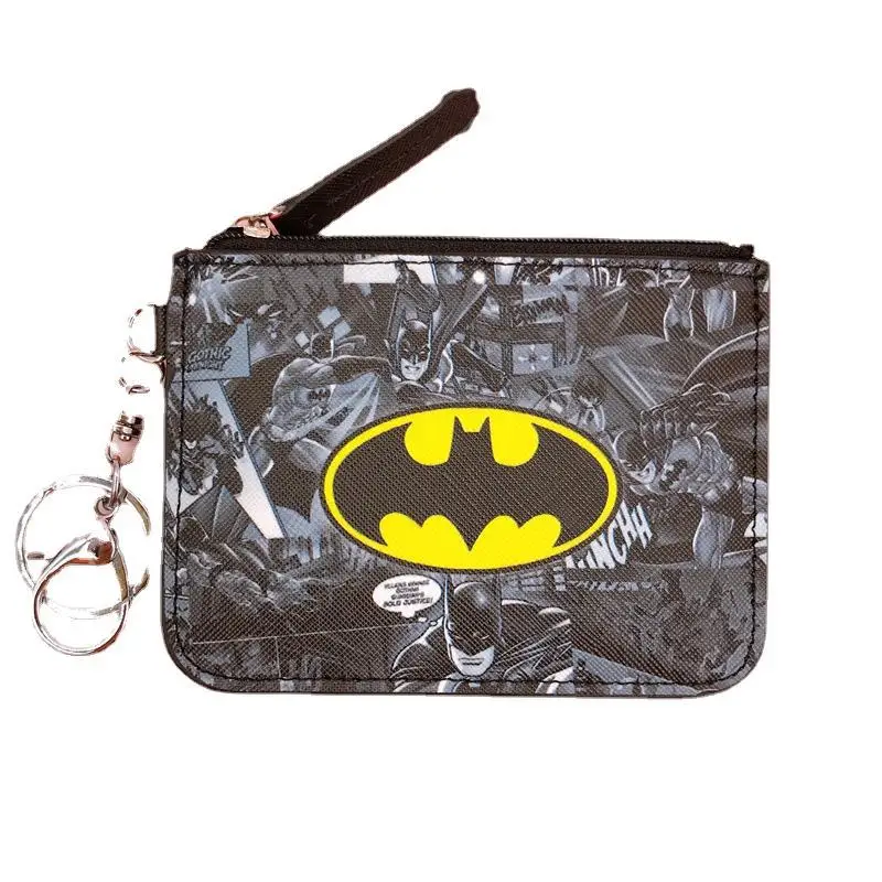 Disney Avengers Marvel Spider-Man Batman Change Bag Captain Vengeance Card Holder Badge Key Ring Card Holder