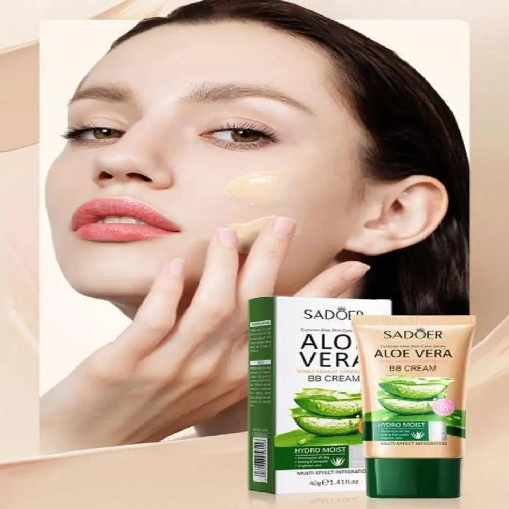 

SADOER Aloe Vera Long-lasting Concealer BB Cream Natural Color And Ivory White Powerful Concealer Moisturizing Face BB Cream