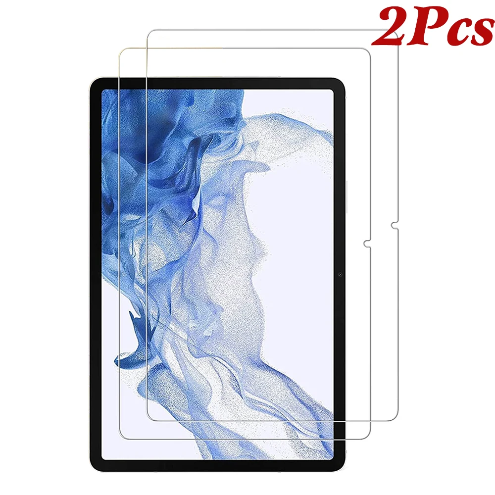 2 packs Tempered glass screen protector for Samsung galaxy tab S7 FE S7+ S8+ Plus 12.4 T730 X700 X800 protective film 9H 2.5D