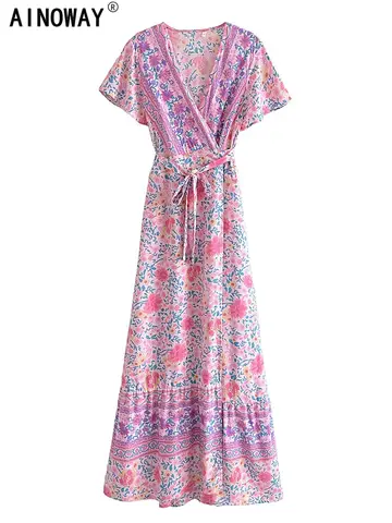 8 best sales boho maxiklänning - №7