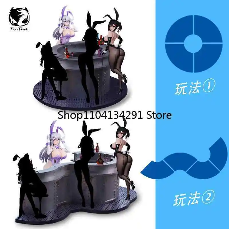 Origina Bearpanda Bunny Girl Asanagi Lin Xia Temperaturfarbe & 3D Crystal Eye & kreative Szenenmodelle Anime Spielzeug Geburtstagsgeschenke
