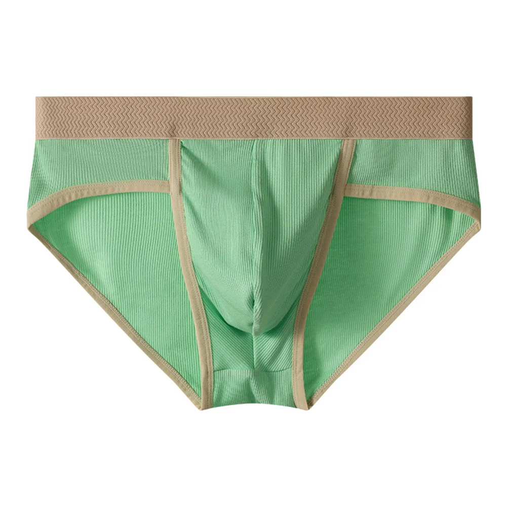 

Men Soft Solid Briefs Breathable Lingerie Simple Bikini Sports Stretch Underwear Gay Sissy U Convex Pouch Panties Underpants Men