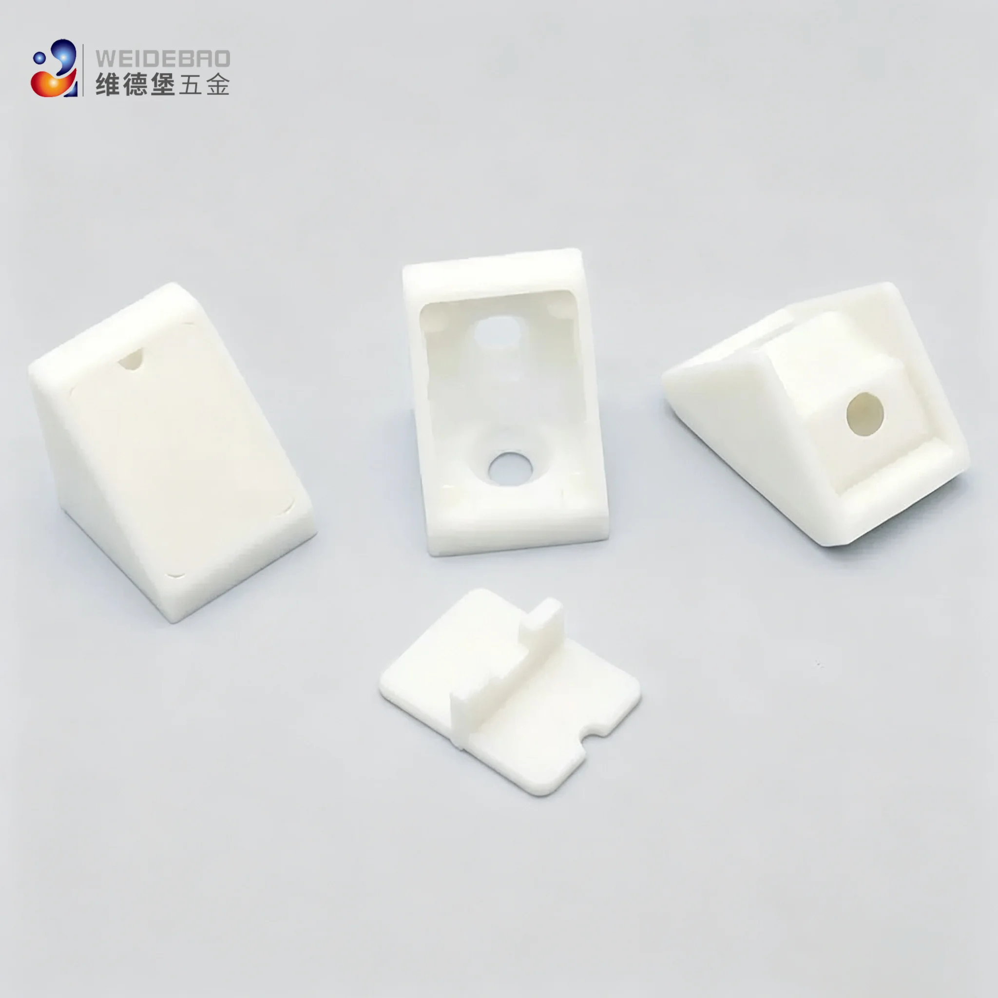 20PC Plastic angle bracket 0-degree elbow fixing piece laminated fabric cabinet reinforcement connection hardware accessories