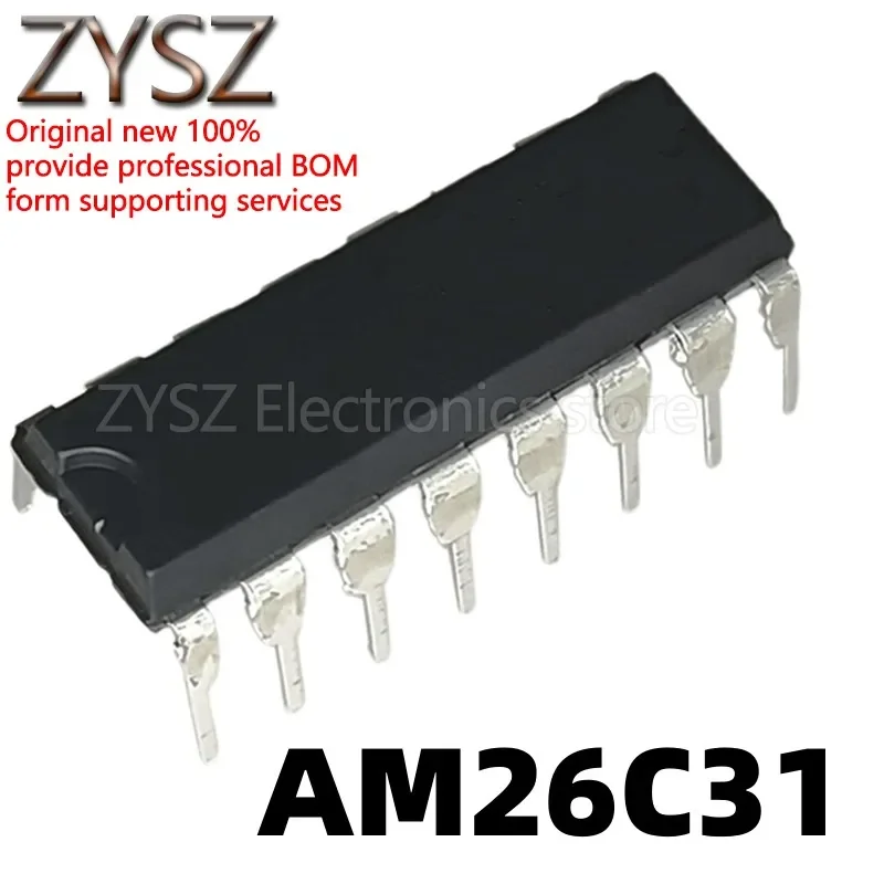 5PCS AM26C31CN AM26C31IN in-line DIP16 RS-422 interface chip