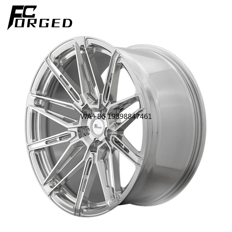 

High-end Custom Forged Wheels 6061-T6 Aluminum Alloy Wheels Polished Finish Passenger Car Wheels 18 19 20 21 22 23 24 Inch