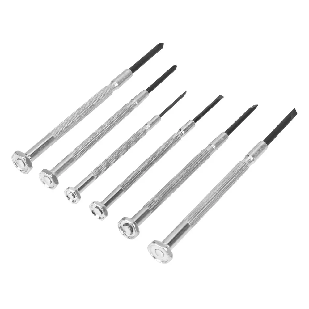 Small Screwdriver Set Precision Multifunction Slotted Phillips Bits 6pcs/set For Watch Glasses Mobile phone Computer