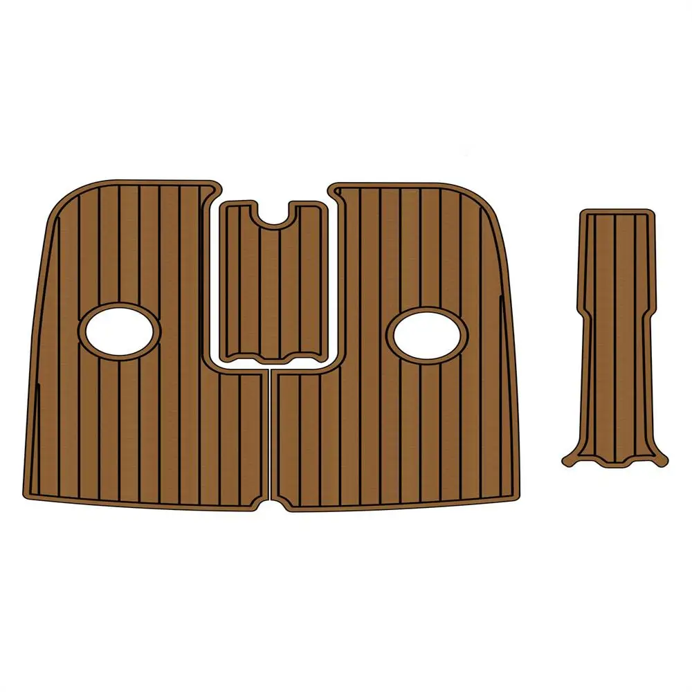 

STLF 2005 Monterey 194FS Cockpit Pad Boat EVA Foam Faux Teak Deck Floor Mat Seadek MarineMat Gatorstep Style Self Adhesive