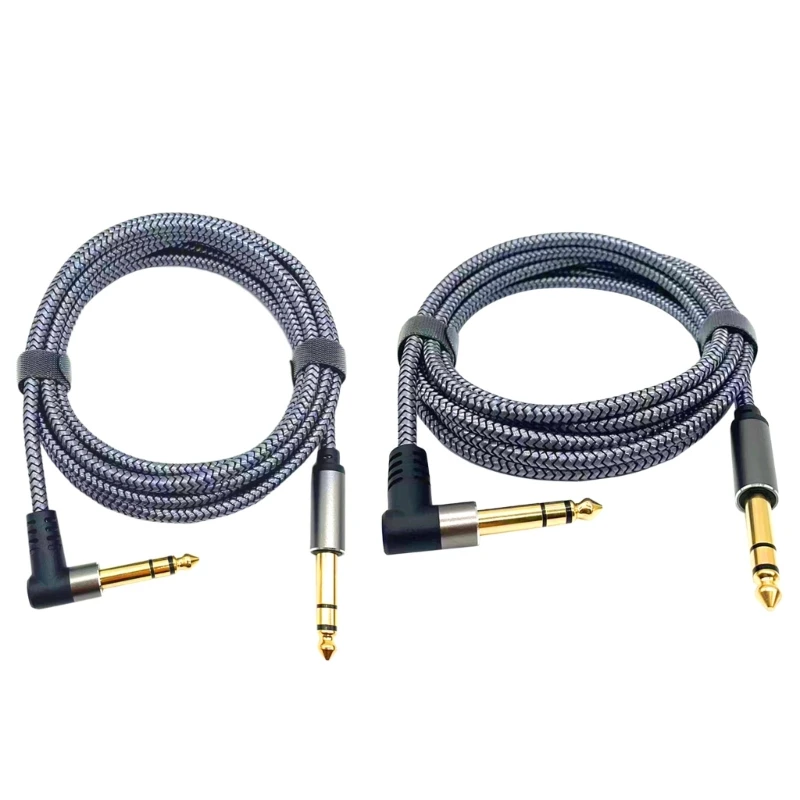 Cable guitarra 6,35 mm a 6,35 mm, 1 m o 2 m Cable cobre profesional Conectores cable amplificador Cable para