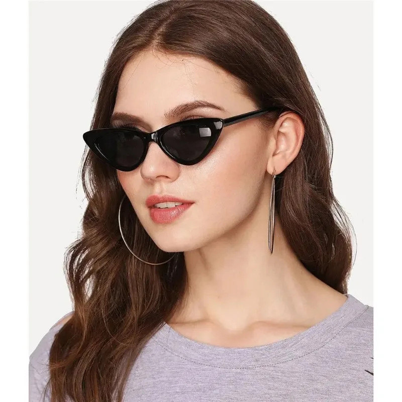 Vintage Cat Eye Sunglasses for Women Small Frame Retro Sunglasses UV400 Protection Eyewear Fashion Trendy Streetwear Accessories