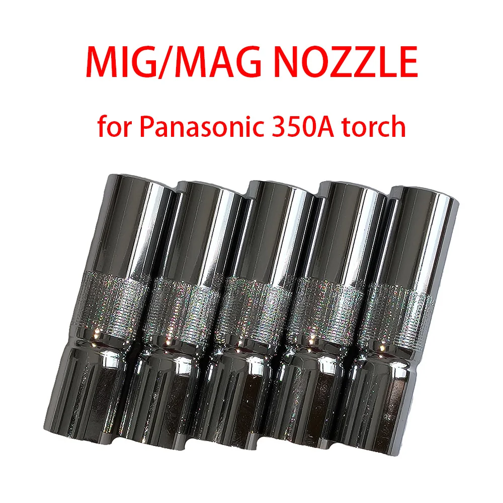 

5pcs 350A Nozzle for CO2 MIG MAG Panasonic Gun Accessories/Consumables MIG Shield Cup