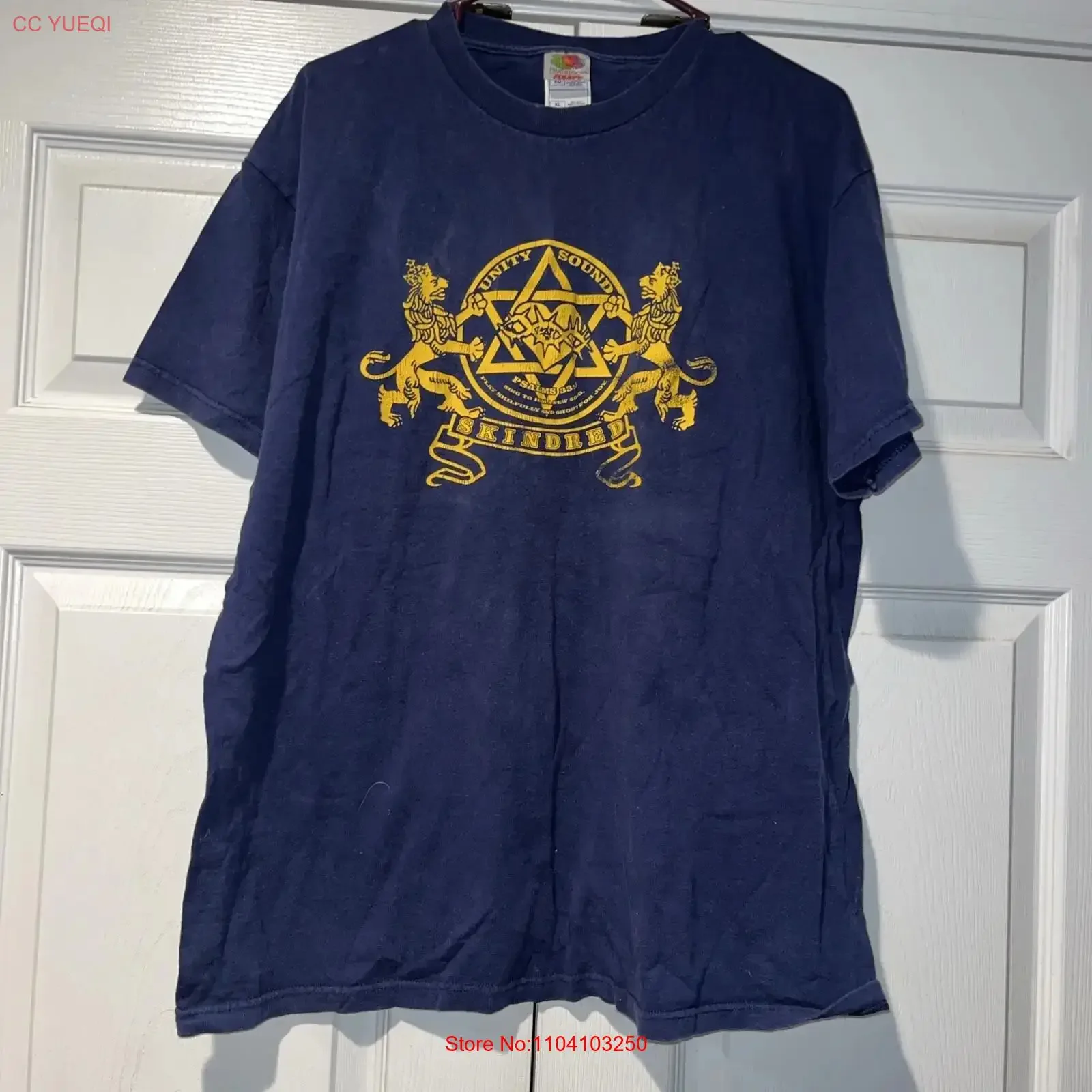 T-shirt SKINDRED Unity Sound Punk Rock Band Tour Taille XL vintage délavé légèrement streetwear extensible confortable élégant