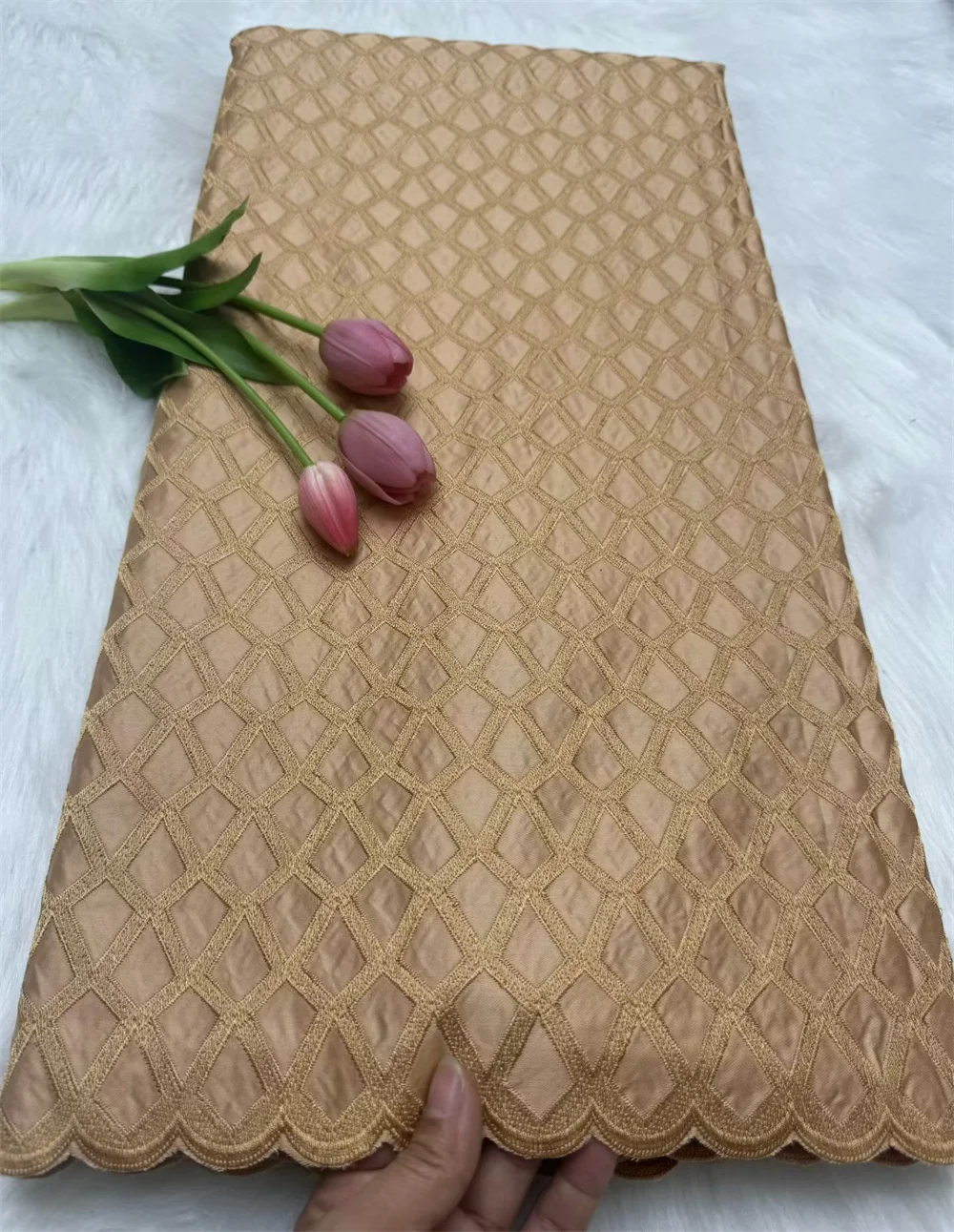 White Lace Fabric Nigerian Lace fabric 2025 New Arrival High Quality Swiss Dry Cotton Lace Fabric For Wedding Sewing Dress H92-1