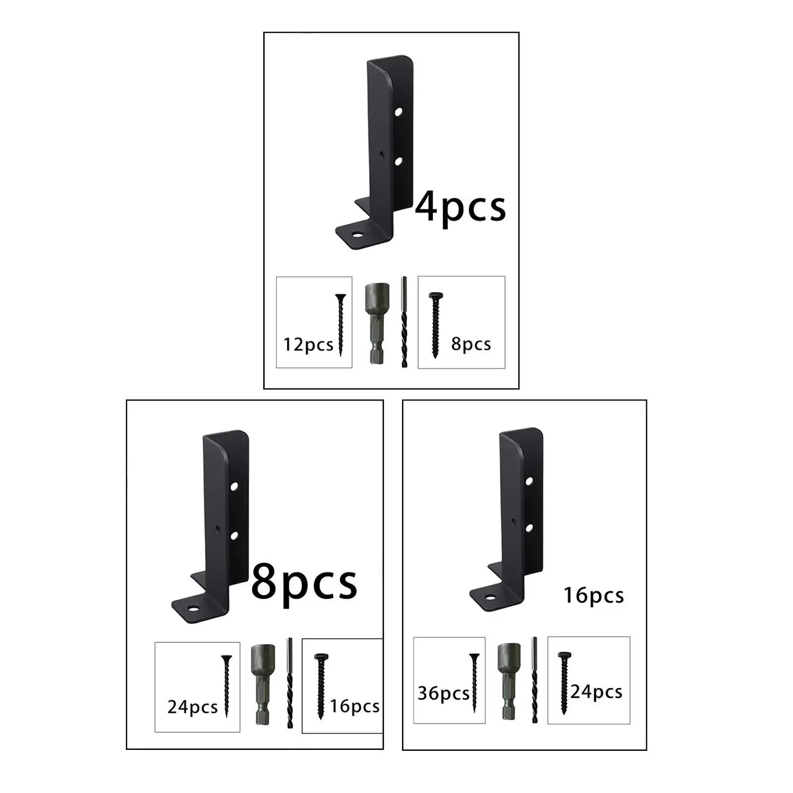 Soporte de Base de poste, Hardware de alto rendimiento, sujetador ajustable Premium, soporte de Base de anclaje de poste de cubierta, soporte de poste de valla de buzón