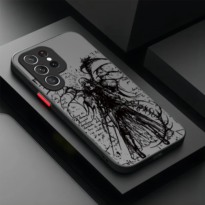 فاسق الأسود الملاك شيطان كول قضية الهاتف لسامسونج غالاكسي S25 S23 S24 الترا S22 S21 زائد FE A56 A36 A26 A16 A06 A15 5G غطاء #5