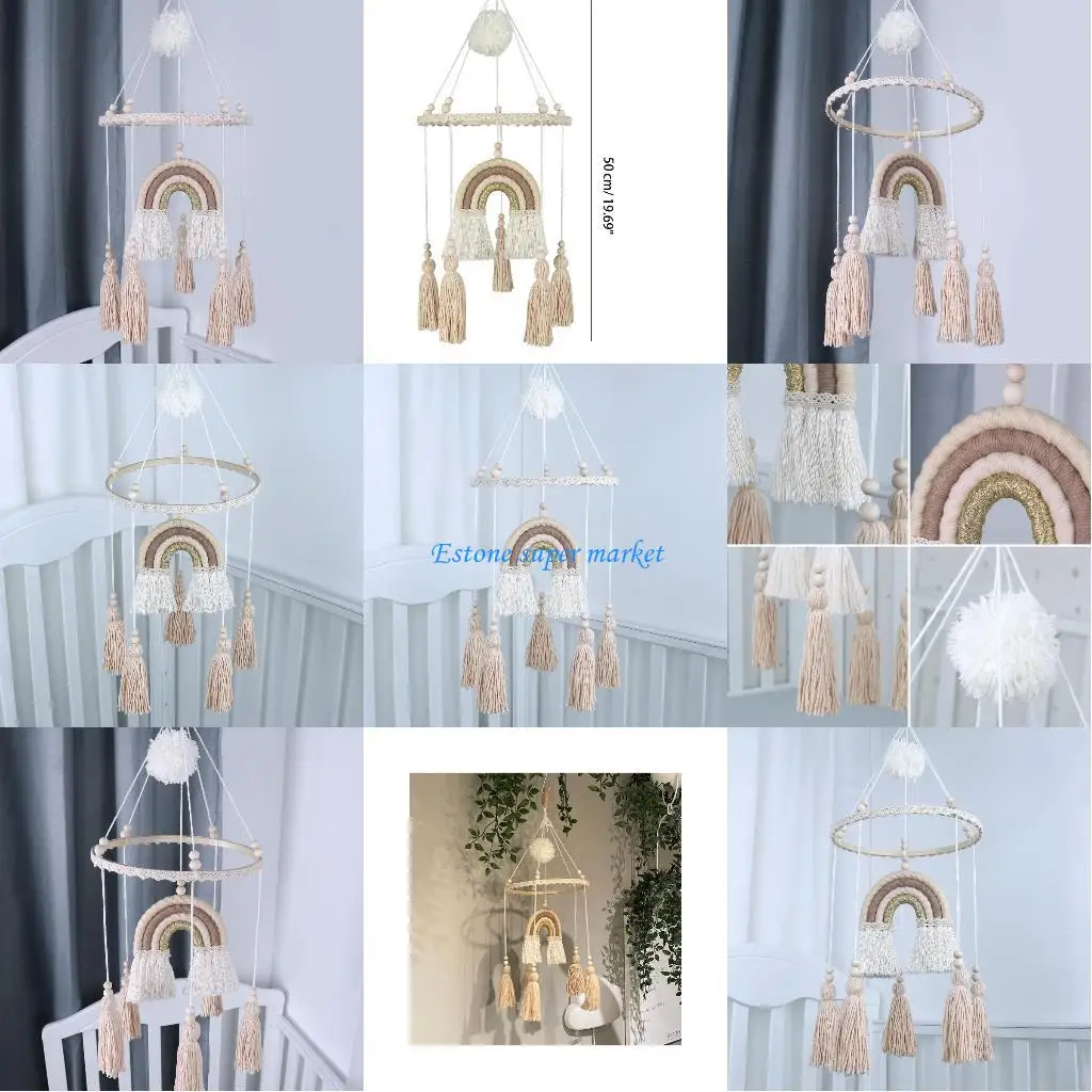 090B ผนังแขวนการตกแต่งมือเครื่องประดับทำด้วยมือทอศิลปะผนังสำหรับห้องนอนเด็กบ้านเด็กเด็กห้องพักบ้านตกแต่งบ้าน