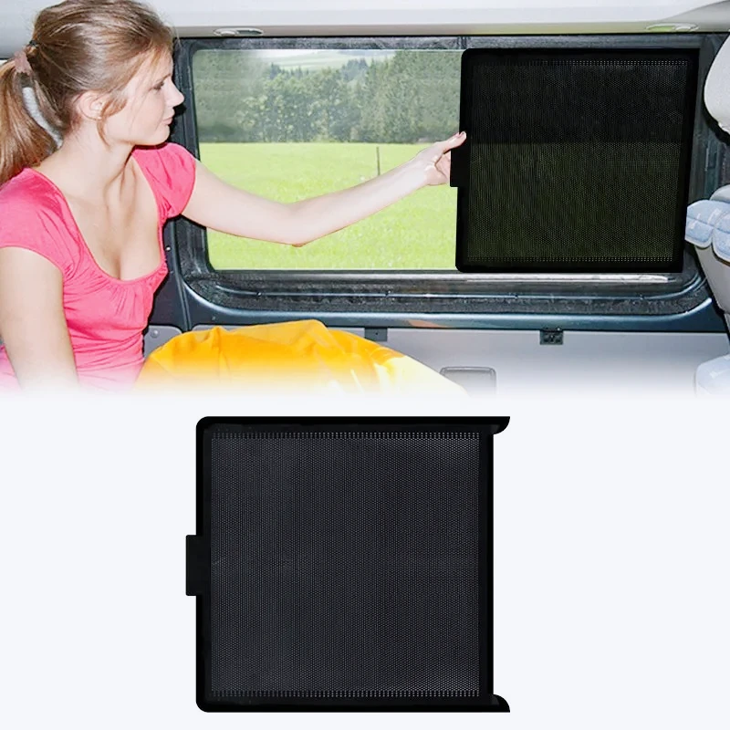 Aluminum in Channel Flyscreen Ventilation Grille, Slide on Flynet Mesh for VW T5 T5.1 T6 T6.1 Driver/Passenger Side Anti-theft