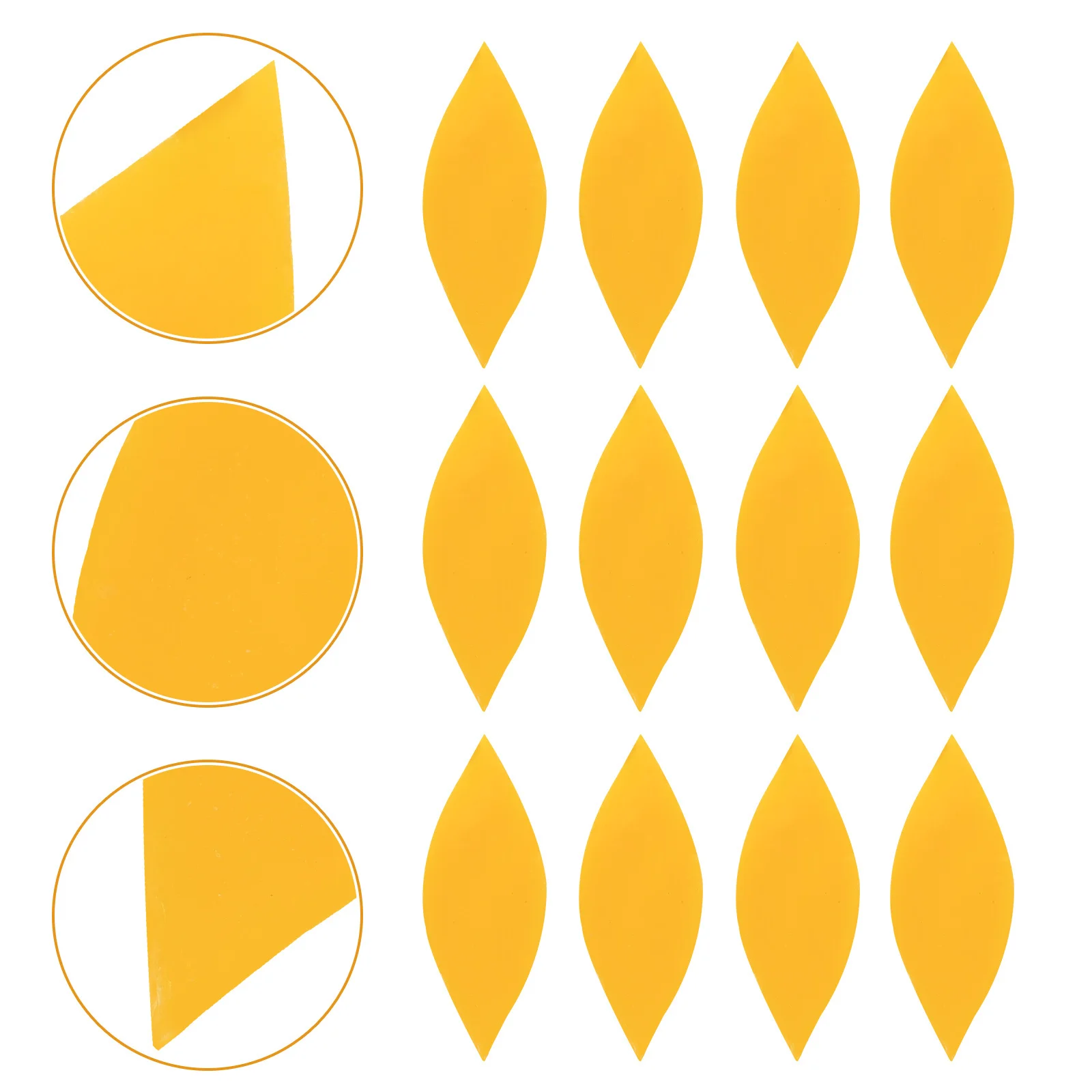 

1Set Mosaic Glass Pieces Leaves Petal Tiles Durable Premium Material for DIY Craft Supplies Home Garden Art Tiles