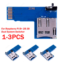 2-in-1 Dual System Switcher Micro SD/TF Card Memory Storage Board Micro SD Card Dual System Switcher for Raspberry Pi B+ 2B 3B