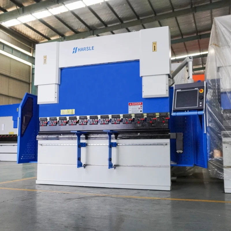 Máquina dobrável de placa de freio hidráulico HARSLE Factory 6 + 1 eixos CNC 2500MM com controlador DELEM
