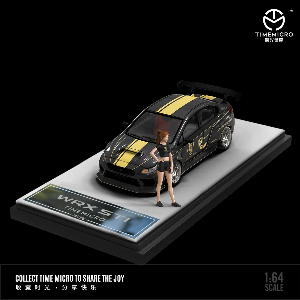 

TimeMicro 1:64 WRX STI JPS painted alloy car model