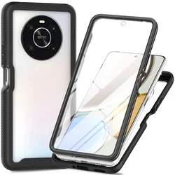 HonorX9 X8a Magic 4 Lite Crystal Case Front 360 Protect Bumper Armor for Huawei Honor X7a Plus X8 X9 X7 A Phone Cover Magic4 5G