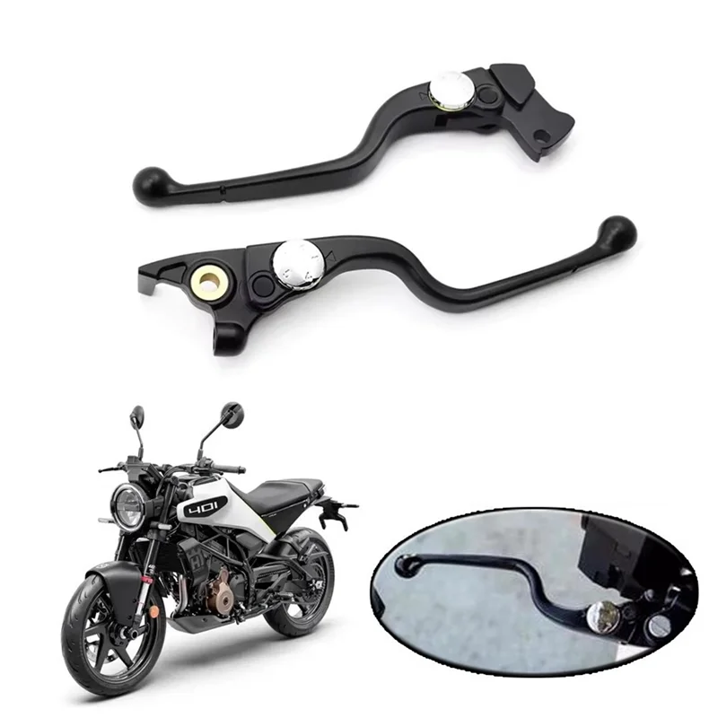 

NEW-Motorcycle Brake Lever Clutch Lever Adjustable Control Handles For Vitpilen 401 Svartpilen 401 2018-2024