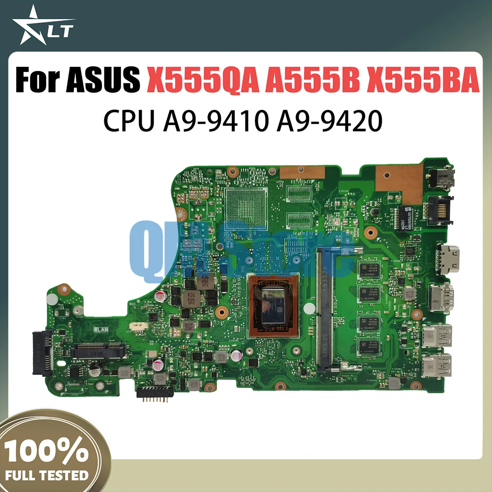 Laptop Motherboard For Asus X555QA X555QG X555Q X555B X555BA X555BP K555B Mainboard A6 A9 A10 A12 FX-9800P CPU 4G/8G-RAM