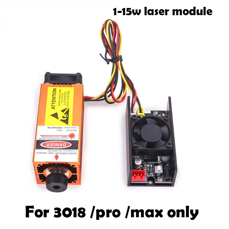 1-15w 450nm Blue Laser Module For CNC 3018 3020 Pro/Max Only