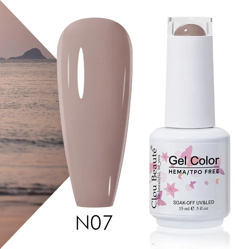 Clou Beaute 56 Kleuren Gel Nagellak Pastal Roze Groen Lavendel UV Nagelgel Losweken UV Vernis Macaron Gel Verf 15 ml Nail Art