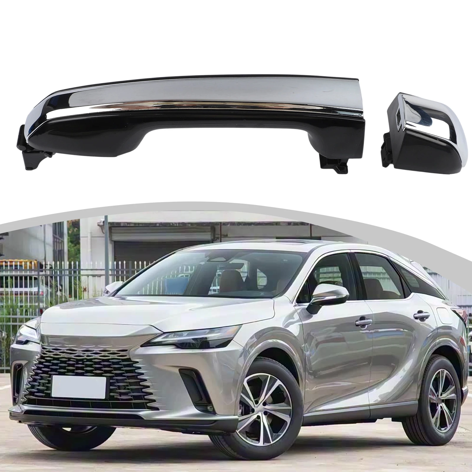 For Car Door Replacement Rear Door Handle Sleek Modern Appearance Weather-resistant Construction For Toyota Land Cruiser