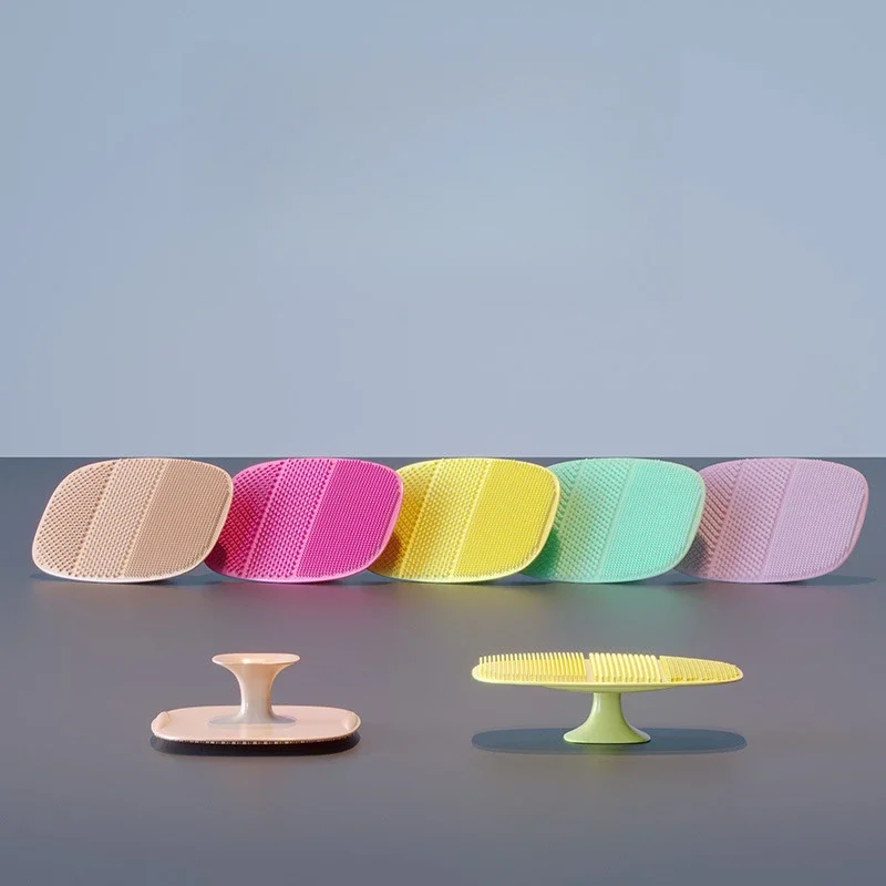 Siliconenborstel Schoon Geen sliphandvat Body Scrubber Reinigt SPA Exfoliërende Huidverzorging Badkameraccessoires Gezichtsborstel Cosmetica