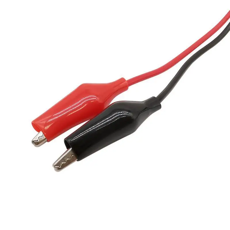 Crocodile Alligator Test Lead Jumper Wire 1M 1/5/10Pcs Red Black Dual Clips for Electronic Enthusiasts DIY Creation