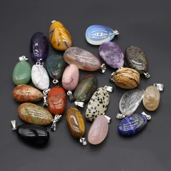 5PCS Natural Stone Irregular Pendants Tiger Eye Amethysts Charms for Jewelry Making Reiki Heal Necklace Earring Women Jewelry