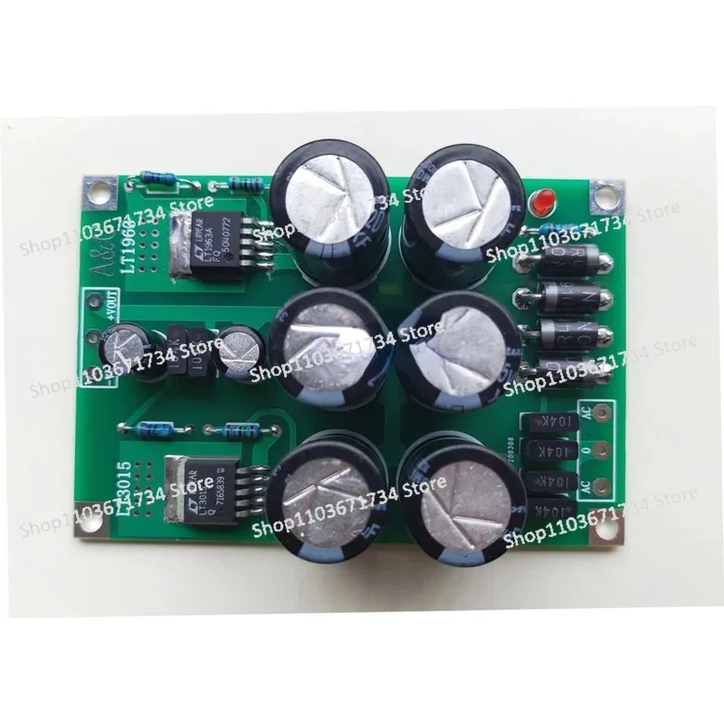 

With Rectifier LT1963A/LT3015 Module Positive and Negative Voltage DC-DC Precision Low Noise, Linear Regulated Power Supply