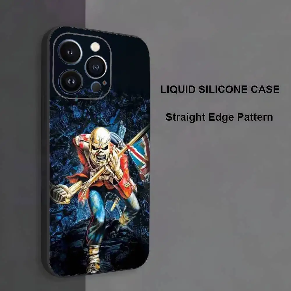 Capa R-Run-To-The-H-Hills-Iron-M-MaidenES para iPhone 17,16,15,14,13,12,11, Pro Max, XS, X, XR, SE, Mini, 8,7, capa preta de silicone macio