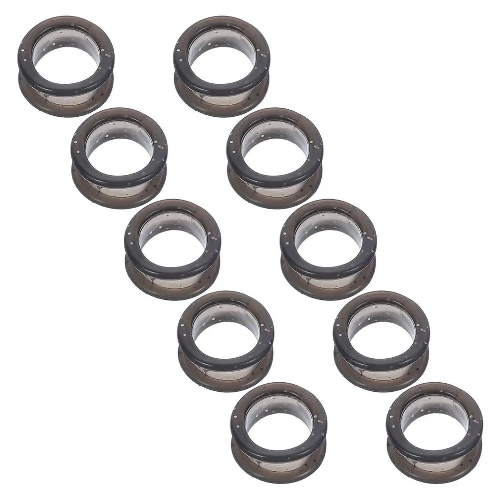 

10Pcs Vibrant Color Silicone Finger Rings for Shears Circular Design Fits Most Grooming Scissors Easy Install Cleanable Scissor