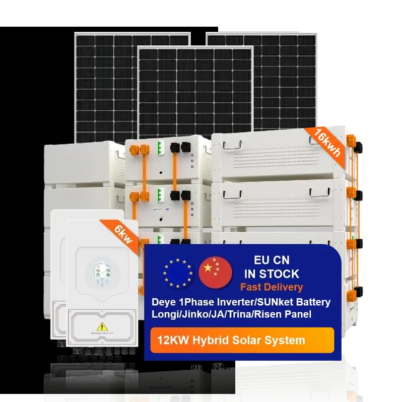 Deye LV Home Hybrid Solar Energy System 6KW Capacity Complete Set for Residential Use Lithium Battery Inverter Controller