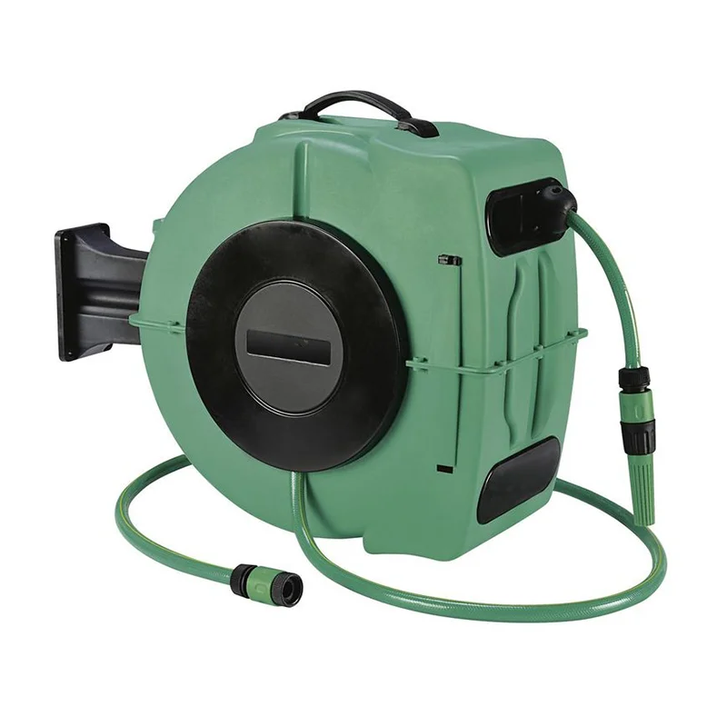 

180° Swivel Wall-Mounted Retractable Garden Hose Reel