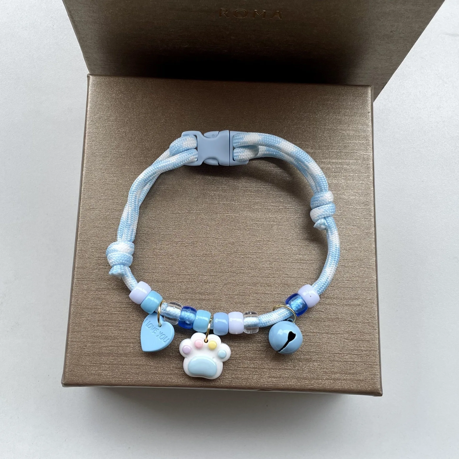 Pet Cat Dog Collar Color Blocked Eaving Summer Fresh Adjustable Necklace Dog Leash Luxury Funny Cute Fashion Collars Personality