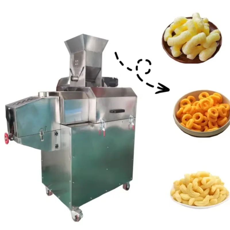 

Stainless Steel Corn Puff Making Machines Snack Food Extrusion Rice Extruder Machine Maize Puffed Maker Rice Puff Machine