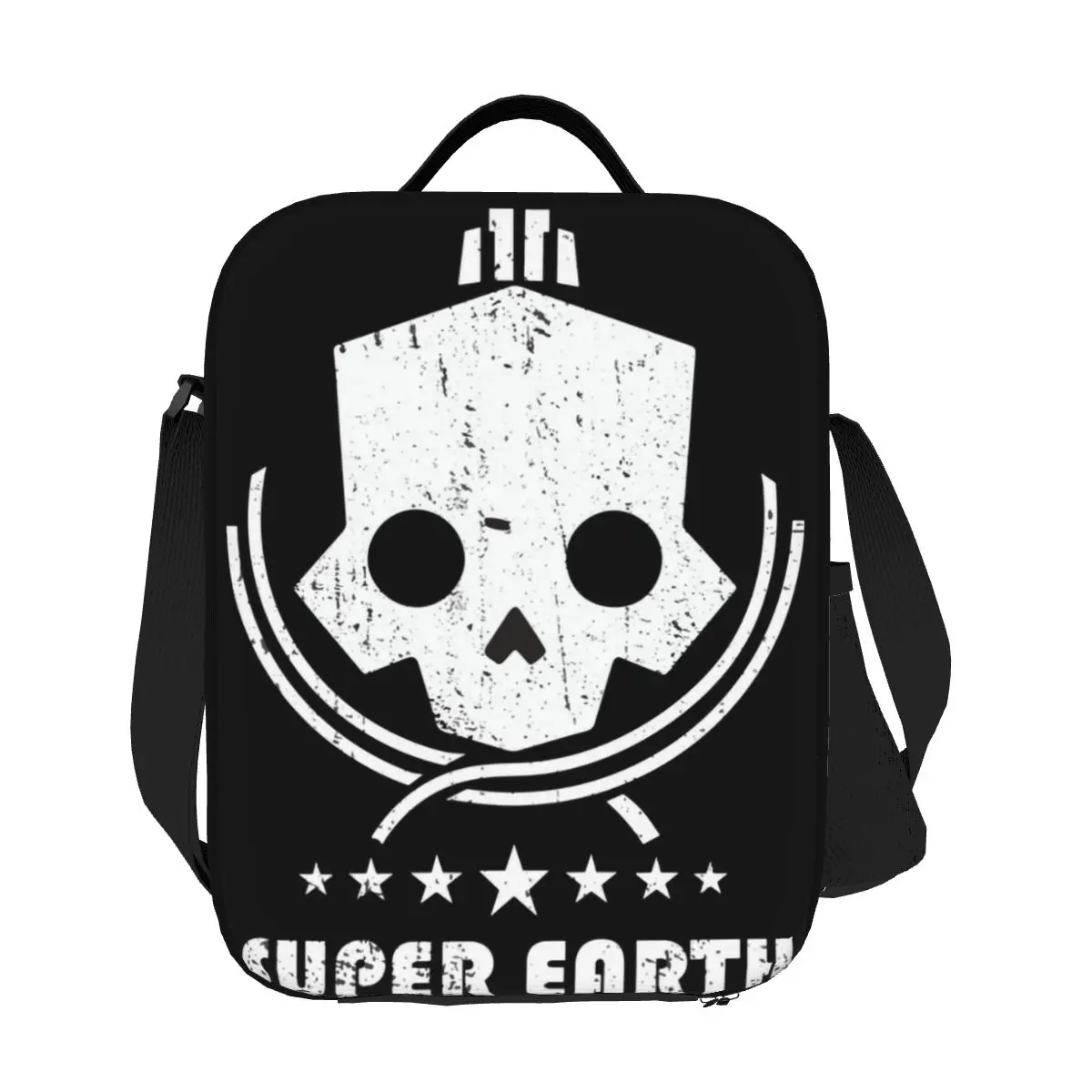 

Custom Shooting Games Helldiverss Insulated Lunch Bag for Women Thermal Cooler Lunch Tote Beach Camping Travel