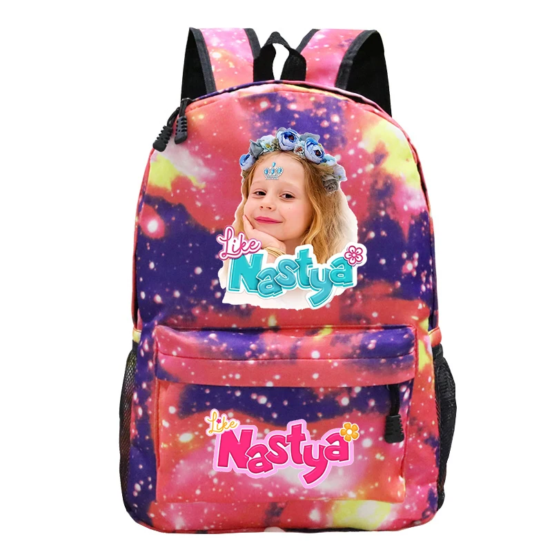 Like Nastya Backpack Lady Laptop Rucksack Cute Girls Travel School Bags For Students Children Bookbag Harajuku Nastya Backpacks