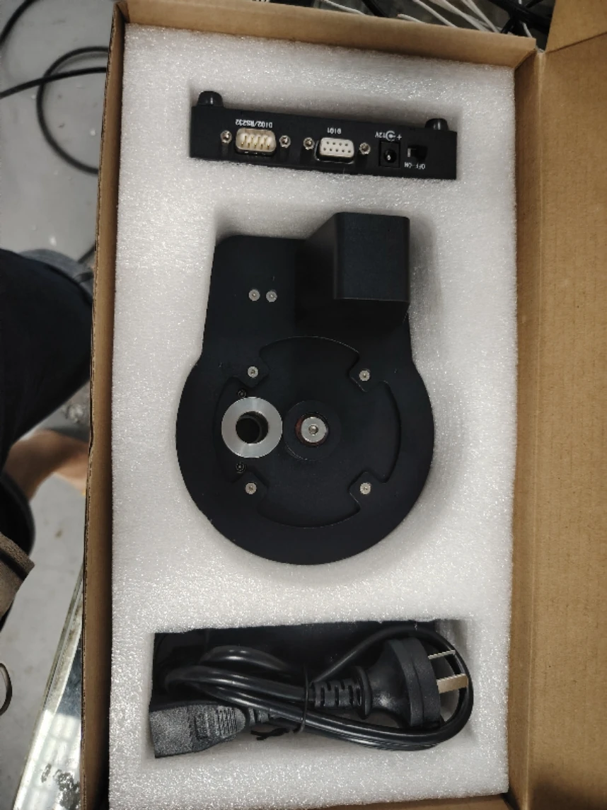 Electric Four-hole Objective Changer Auto Microscope Lens Turret Lens Turntable for TV Screen Laser Repair Machine
