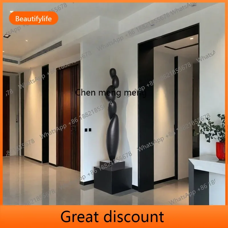 M02 Modern light luxury large-scale sculpture ornament lobby living room entrance floor decorative artwork