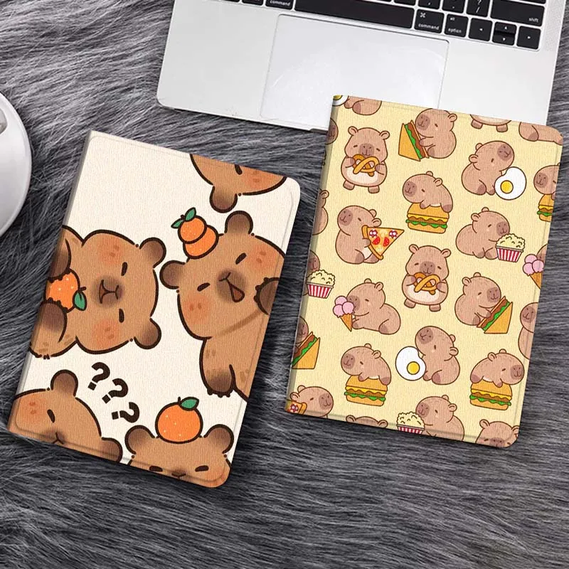 

Capybara Cartoon Cute For Huawei MediaPad T5 T10s M6 M5Lite SE Honor Tab 5 6 7 V7 V8 X8a X9a Pro Soft Tablet Case Gift