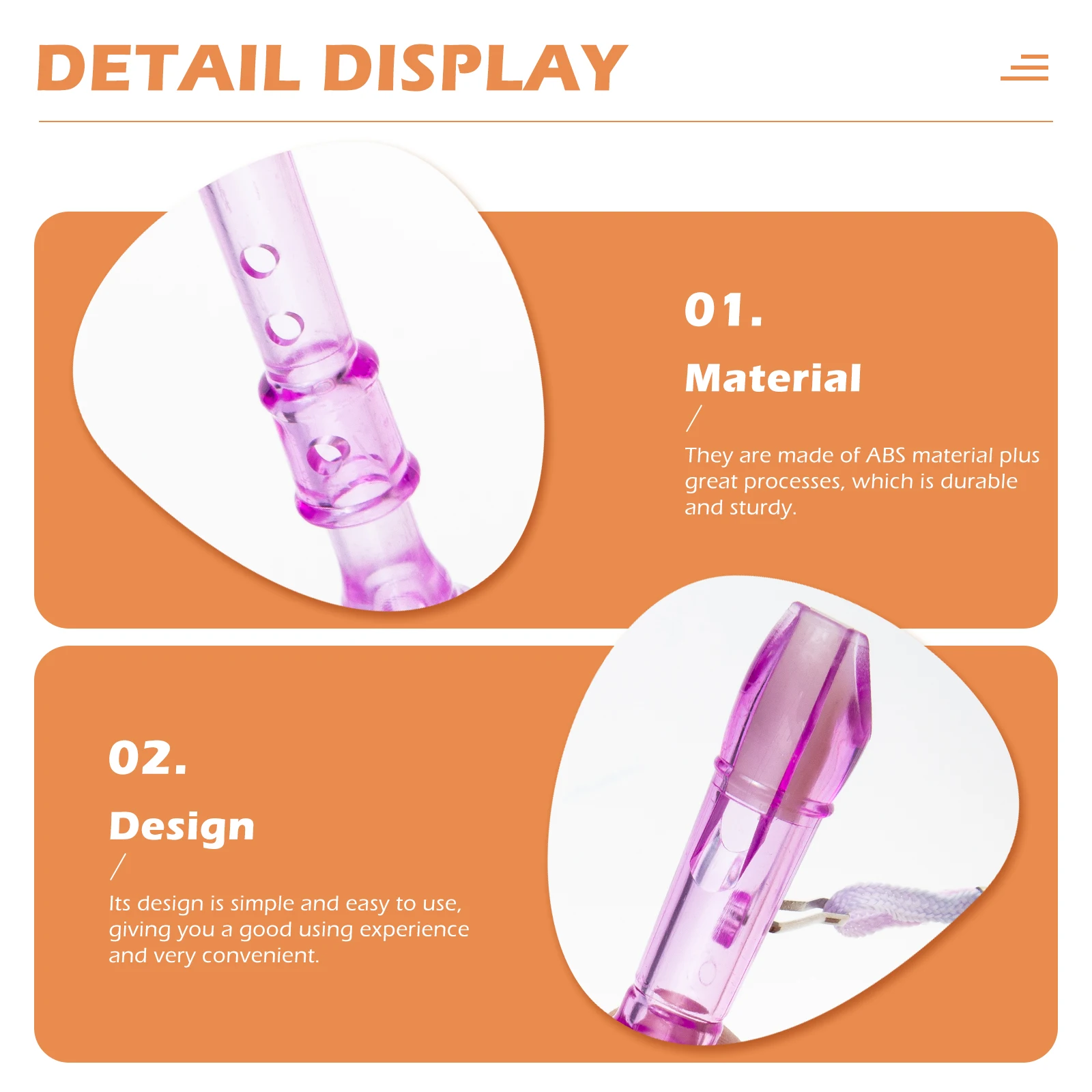 

20pcs 6-Hole Clarinet For Kids Beginner Wind Instrument Practice Recorder Children'S Musical Instrument Durable Abs Light Easy